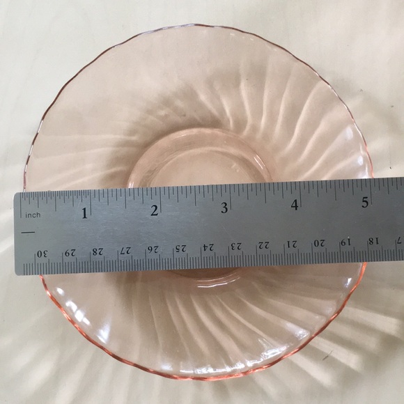 Arcoroc France Blush Pink Tinted Glass Plate Teacup Saucer - Bundle lot of Three - Picture 8 of 14